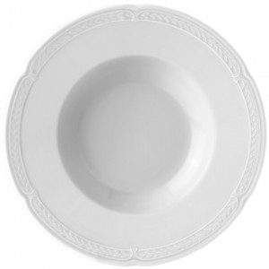 Тарелка фарфоровая для пасты, 310 мм, белый, Ancap, Accademia