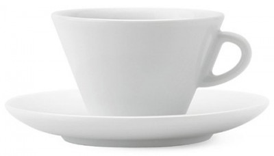 Кофейная пара для латте, 0.27 л, белый, Ancap, Favorita