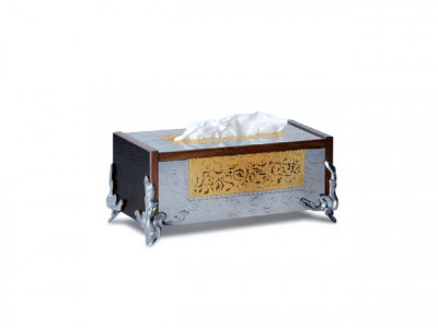 Коробка для салфеток, золотистый, 280х145х115 мм, Giorinox, Dubai Legno Wood