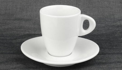 Кофейная пара для двойного эспрессо, 0.13 л, белый, Ancap, Galileo