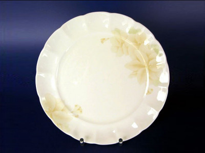 Набор широких тарелок, 6 пр, золотая лента, 270x270 мм, FREYDIS HATORI, Магнолия Крем