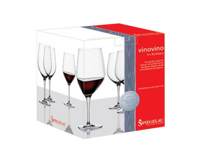 Набор бокалов для шампанского, 0.25 л, 60 мм, 4 пр, прозрачный, 60x60x227 мм, Spiegelau, Vino-Vino