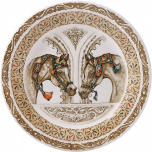 Набор тарелок для канапе, 165 мм, 6 пр, Gien, Chevaux Du Vent