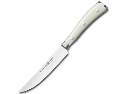 Нож для стейка, белый, 120 мм, WUESTHOF, Ikon Cream White