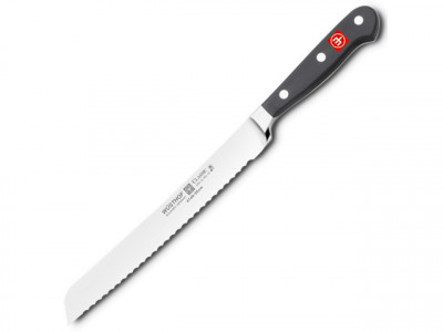 Кухонный нож для хлеба, черный, 200 мм, WUESTHOF, Classic
