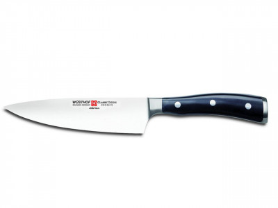Кухонный нож шеф, черный, 160 мм, WUESTHOF, Classic Ikon