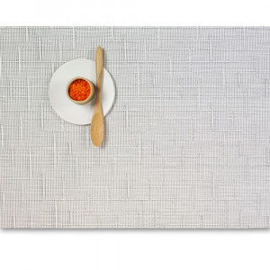 Салфетка подстановочная, жаккардовое плетение  White, 360x480 мм, CHILEWICH, Bamboo