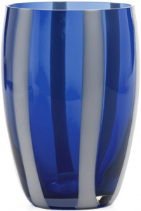 Бокал для сока/воды, 0.32 л, 71 мм, синий, 71x71x109 мм, Zafferano, Gessato