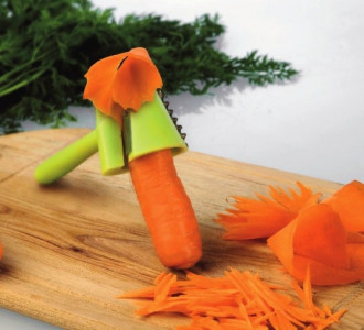 Нож для чистки и нарезки моркови, салатовый, 155 мм, IBILI, Clasica