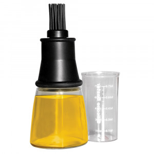Емкость для масла с кисточкой, 0.15 л, прозрачный, IBILI, Accesorios