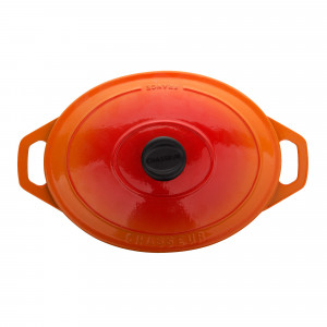 Кастрюля с крышкой, 5.6 л, 310 мм, оранжевый, 310x310x170 мм, Chasseur, Orange