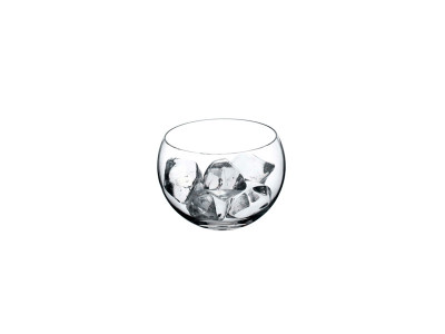 Бокал на резиновой подставке, 0.58 л, 113.8 мм, прозрачный, черный, Italesse, Сфера