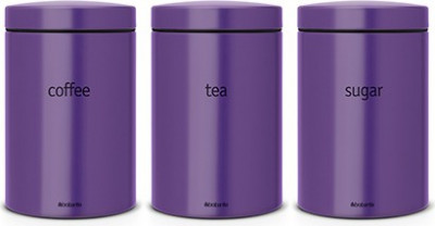 Набор контейнеров, 1.4 л, 110 мм, 3 пр, фиолетовый, 110x110x175 мм, Brabantia