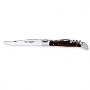 Профессиональный нож со штопором Венге, коричневый, LAGUIOLE