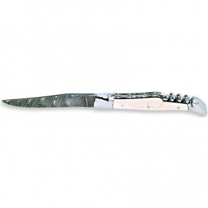 Профессиональный нож со штопором Кость мамонта, бежевый, LAGUIOLE
