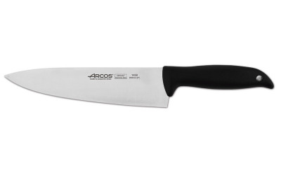 Нож кухонный Шеф, черный, 200 мм, Arcos, Menorca