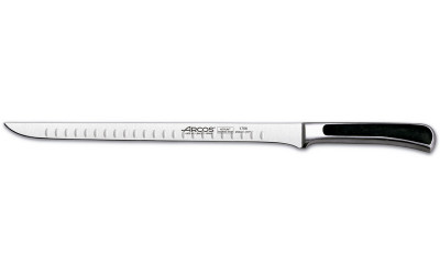 Кухонный нож для нарезки мяса, черный, 250 мм, Arcos, Saeta