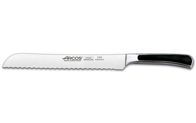 Кухонный хлебный нож, черный, 210 мм, Arcos, Saeta
