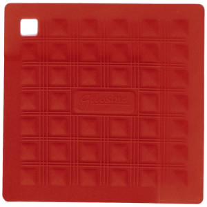 Силиконовая  прихватка для горячего/подставка, красный, 175х175 мм, Silikomart, Marty for Party