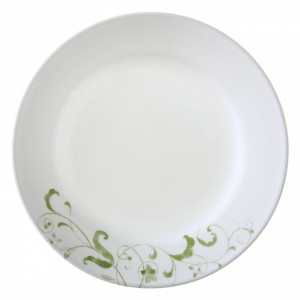 Небьющаяся закусочная тарелка, 220 мм, белый, рисунок, CORELLE, Spring Faenza