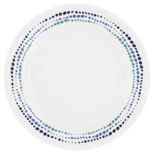 Небьющаяся десертная тарелка, 170 мм, белый, рисунок, CORELLE, Ocean Blues