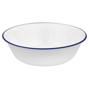 Небьющаяся суповая тарелка, 0.532 л, белый, рисунок, CORELLE, Ocean Blues