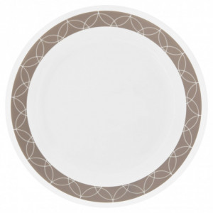Небьющаяся закусочная тарелка, 220 мм, белый, рисунок, CORELLE, Sand Sketch