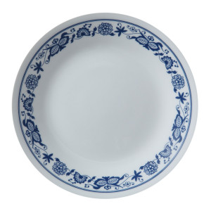 Небьющаяся десертная тарелка, 170 мм, белый, рисунок, CORELLE, True Blue