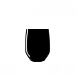 Набор небьющихся стаканов, 0.42 л, 88 мм, 2 пр, черный, Italesse, Вертикаль Пати Бич