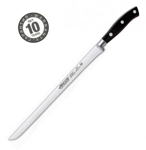 Кухонный нож для окорока, черный, 300 мм, Arcos, Riviera