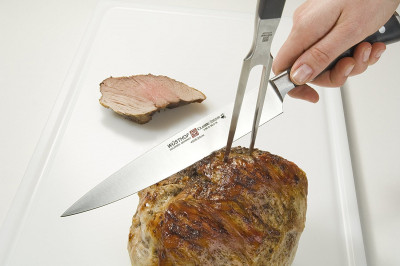 Кухонный нож для резки мяса, черный, 200 мм, WUESTHOF, Classic Ikon