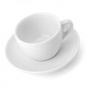 Чашка фарфоровая для капучино, 0.18 л, 87 мм, белый, Ancap, Verona
