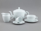 Чайник фарфоровый, 1 л, белый, Ancap, Accademia