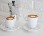 Кофейная пара для двойного эспрессо, 0.13 л, белый, Ancap, Galileo