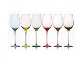 Набор бокалов для белого вина, 0.65 л, 6 пр, 290 мм, MATEO, Sera-Iride