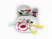 Детские столовые приборы, 7 пр, разноцветные, 370x340x100 мм, Италия