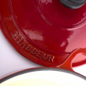 Кастрюля чугунная с крышкой, 5.2 л, 260 мм, алый, Chasseur, Light red