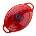 Кастрюля чугунная с крышкой, 5.6 л, 310 мм, алый, Chasseur, Light red