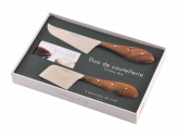 Набор для сыра Катлери дуо: 2 ножа и книга-руководство, 2 пр, коричневый, стальной, L'ATELIER DU VIN