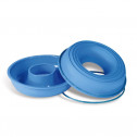 Силиконовая форма для выпечки круглая с отверстием, 240 мм, синий, Silikomart, Classic
