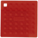 Силиконовая  прихватка для горячего/подставка, красный, 175х175 мм, Silikomart, Marty for Party