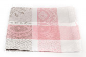 Салфетка, белый с розовой отделкой, 540х540, GARNIER-THIEBAUD, Матильда