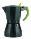 Гейзерная кофеварка на 9 чашек, черный, зеленый, IBILI, L' Aroma