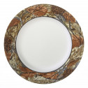 Небьющаяся обеденная тарелка, 270 мм, белый, рисунок, CORELLE, Woodland Leaves