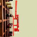 Штопор настенный с деревянным креплением, красный, 90х115х595 мм, BOJ, Professional Wall-mounted Corkscrew with Wood