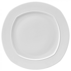 Тарелка фарфоровая, 280 мм, белый, Ancap, Oggi