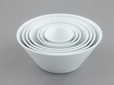 Салатник фарфоровый конический, 230 мм, белый, Ancap, Bowl