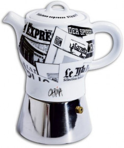 Кофеварка гейзерная, Espressina Classic, 0.24 л, деколь Stampa, Ancap, Carina