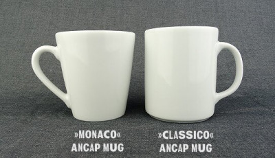 Кружка фарфоровая, 0.28 л, белый, Ancap, Mug