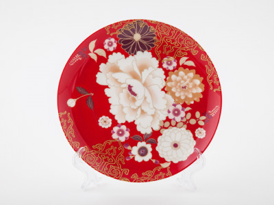 Тарелка, 200 мм, красный, Maxwell Williams, Kimono